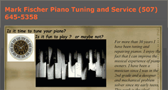 Desktop Screenshot of markfischerpianotuning.com